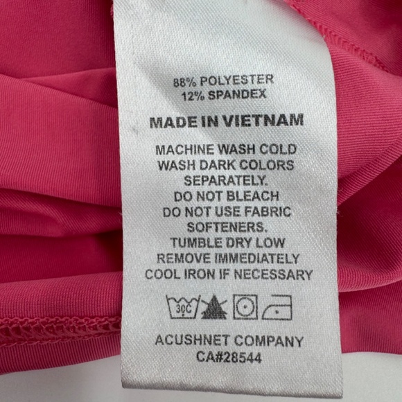 FootJoy Polo Shirt Men XL Pink Athletic Fit Golf Performance Stretch ShortSleeve - Picture 7 of 9